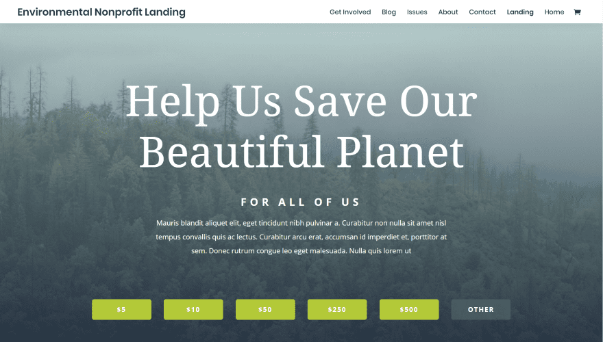 Environmental Nonprofit Layout Pack