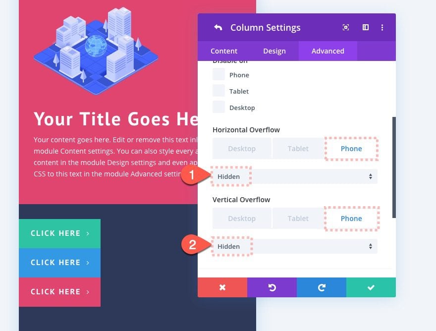 divi button layouts