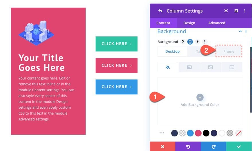 divi button layouts