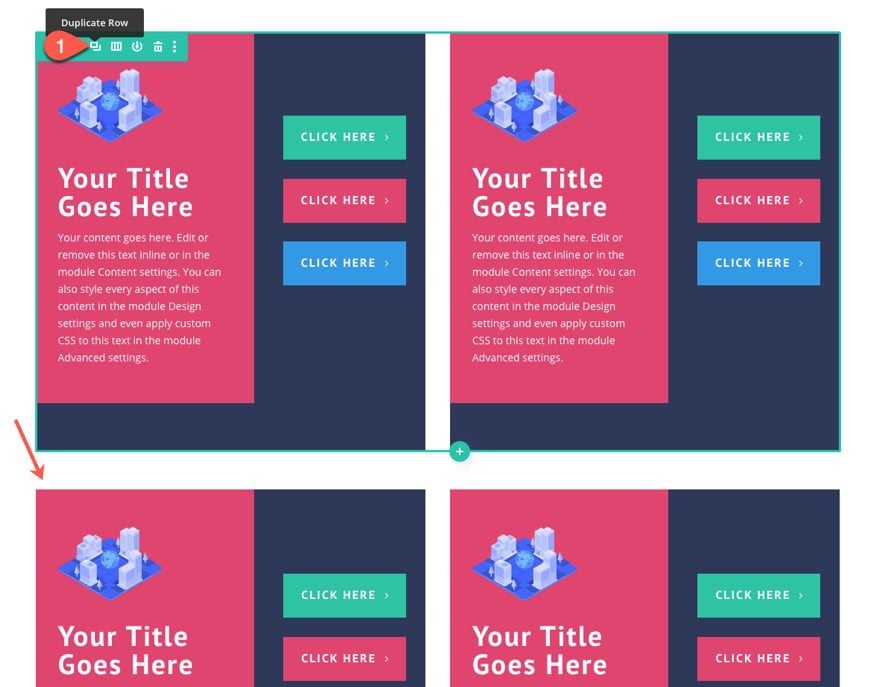 divi button layouts