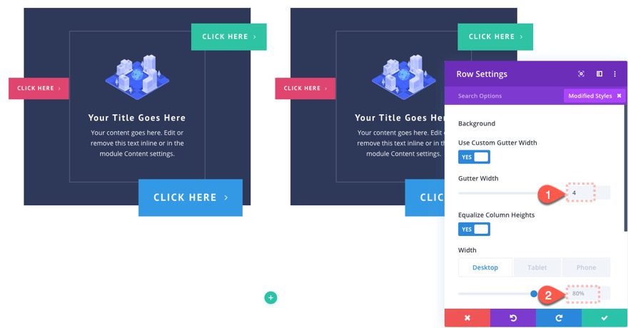 divi button layouts