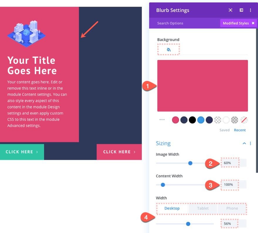 divi button layouts