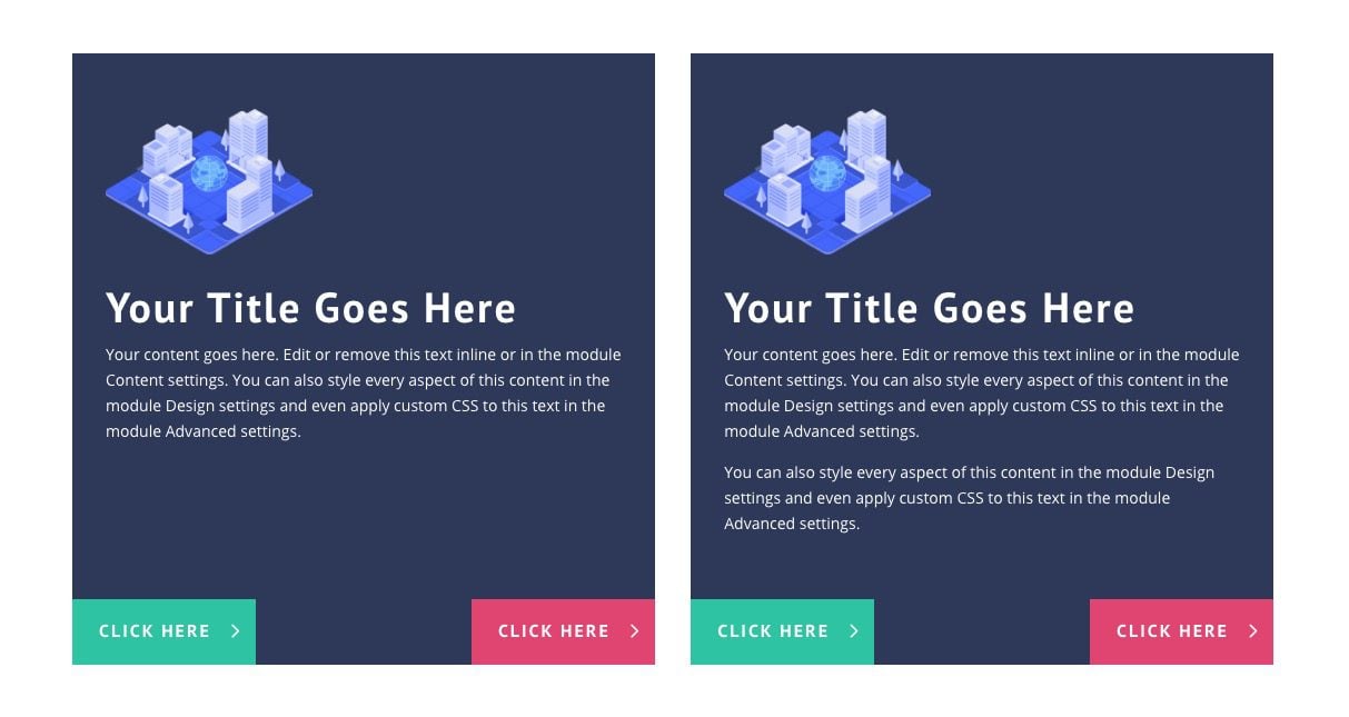 divi button layouts