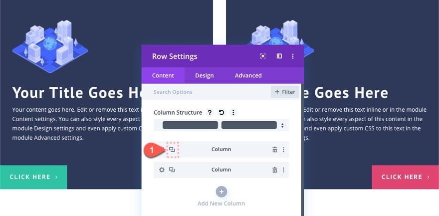 divi button layouts