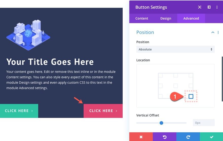 divi button layouts