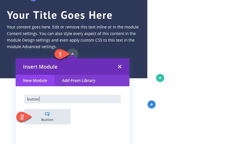 divi button layouts