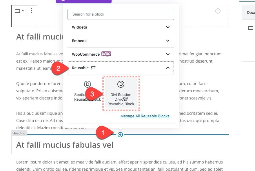 reusable divi layout block