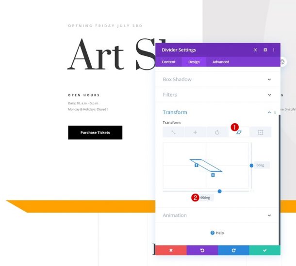 How to Mark a New Divi Section with Subtle Motion Shapes