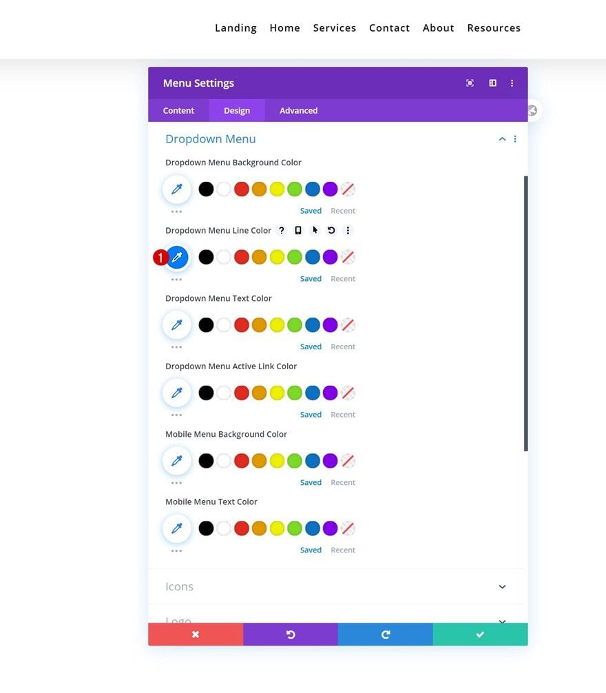 dropdown contact form