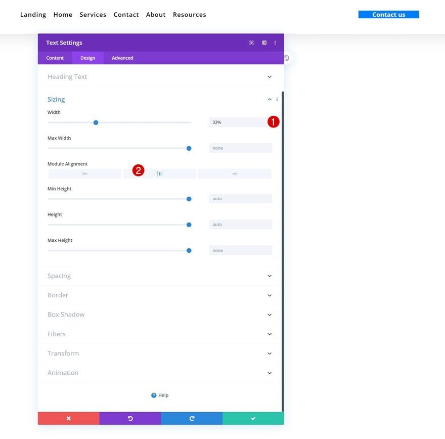 dropdown contact form