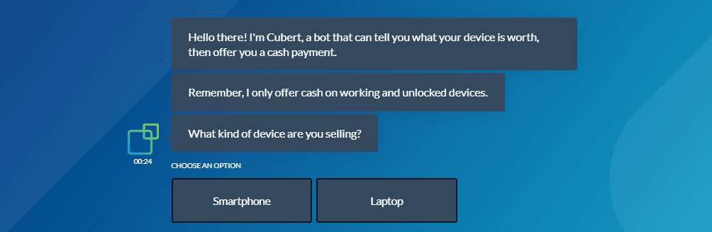 An example of a chatbot.