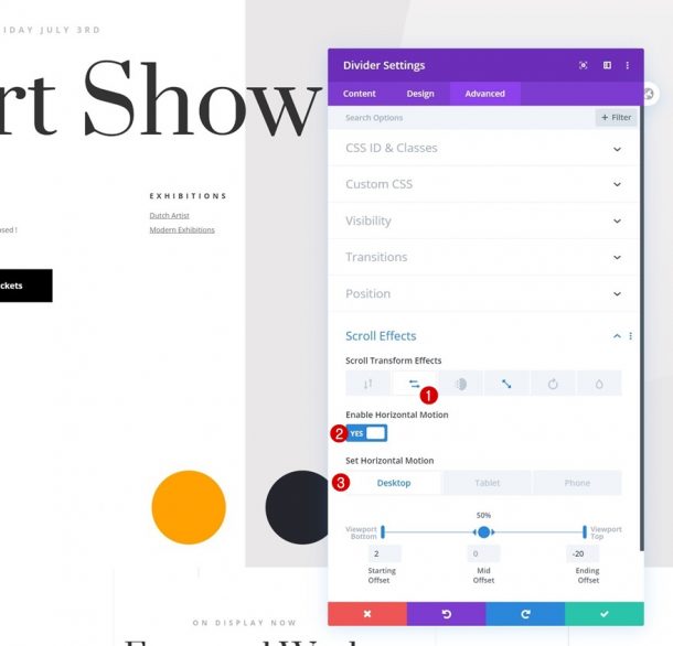 How to Mark a New Divi Section with Subtle Motion Shapes