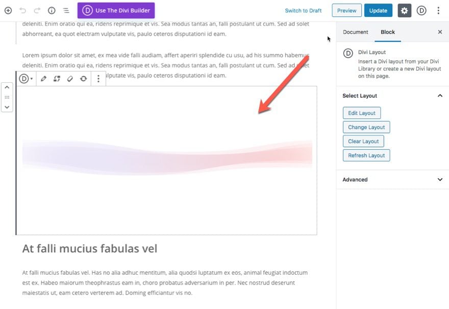 reusable divi layout block