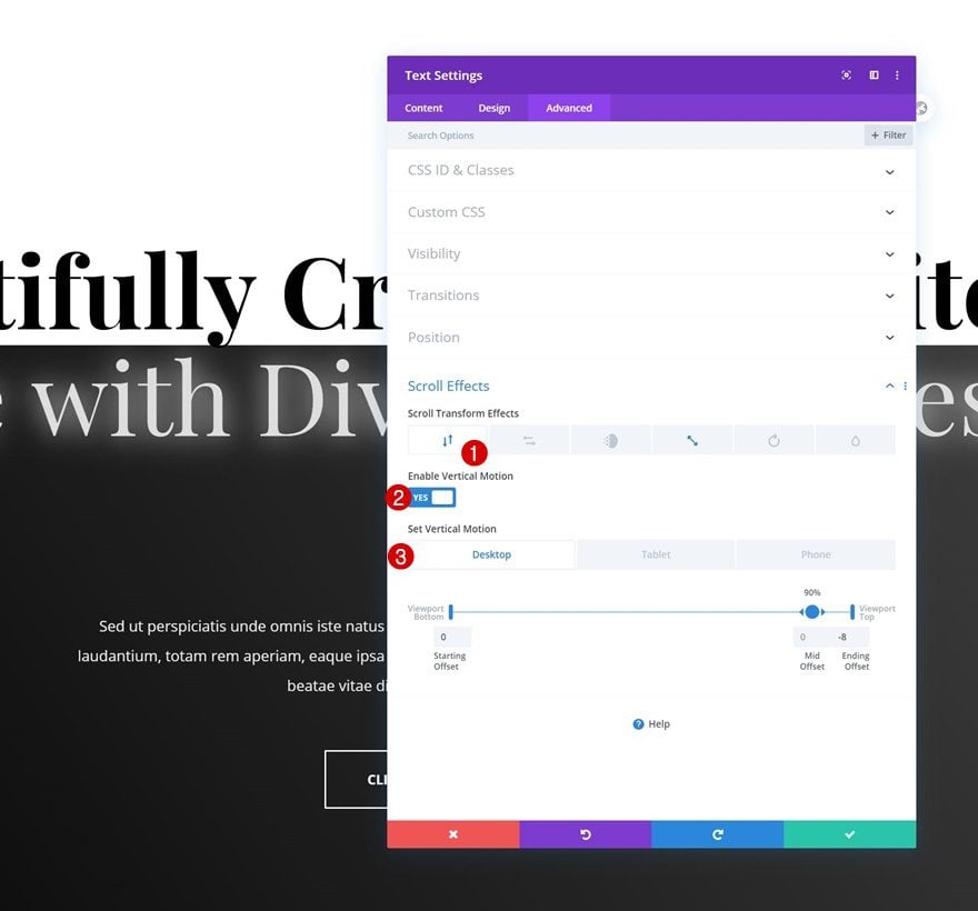 scroll motion effects