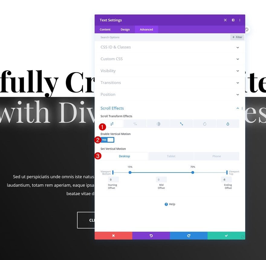 scroll motion effects