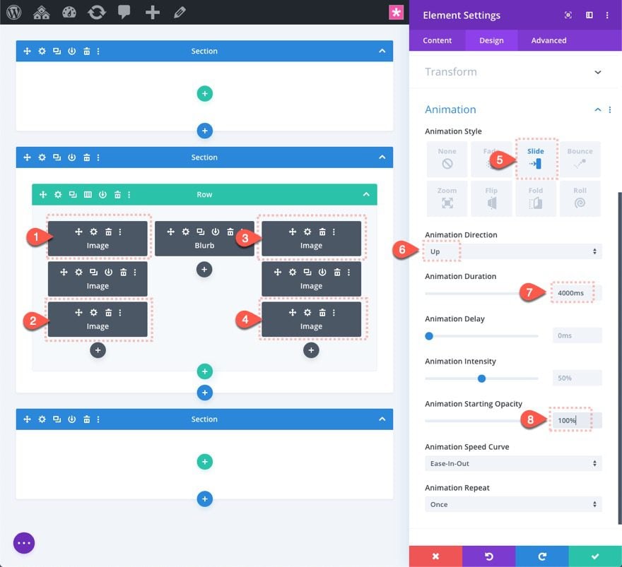 Float Elements in a Divi Section