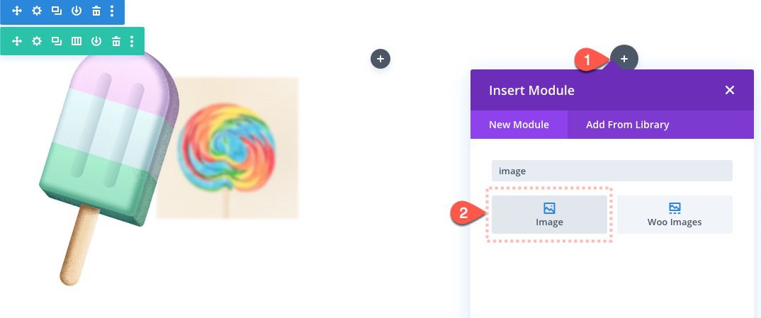 Float Elements in a Divi Section