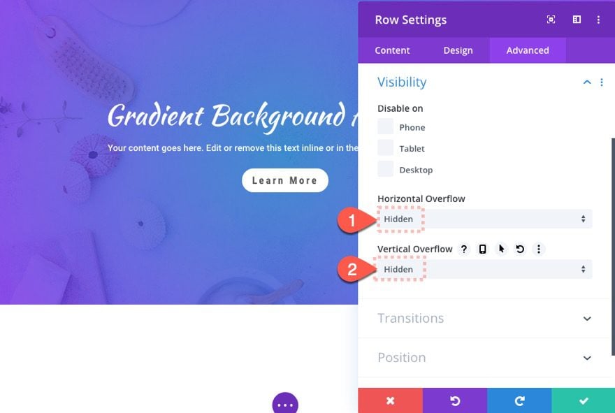 Divi Gradient Background Animation