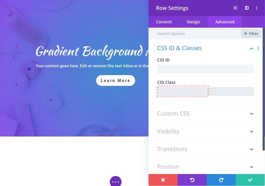 Divi Gradient Background Animation