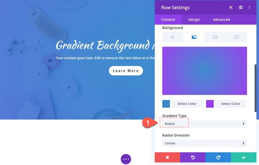 Divi Gradient Background Animation