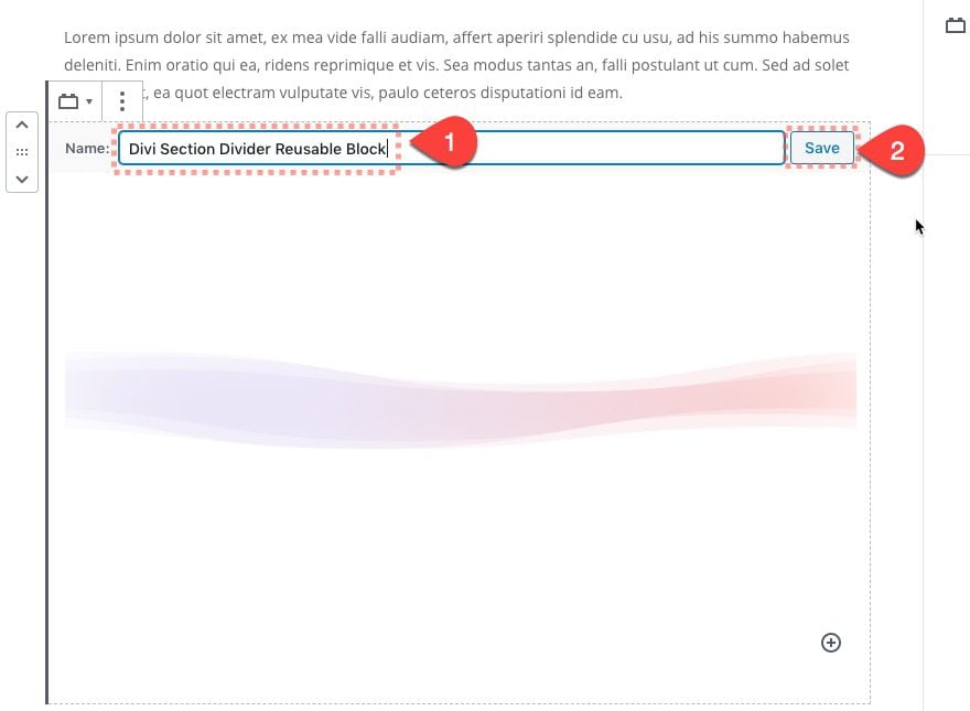 reusable divi layout block