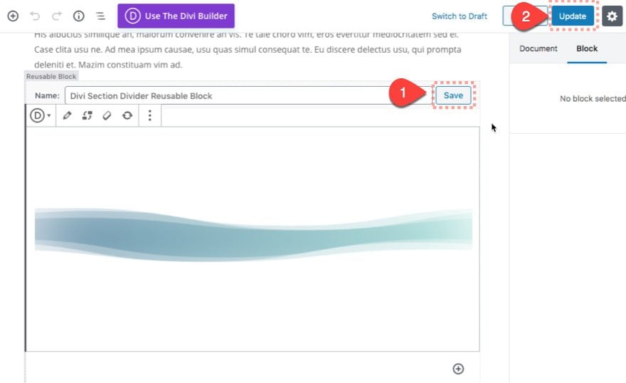 reusable divi layout block