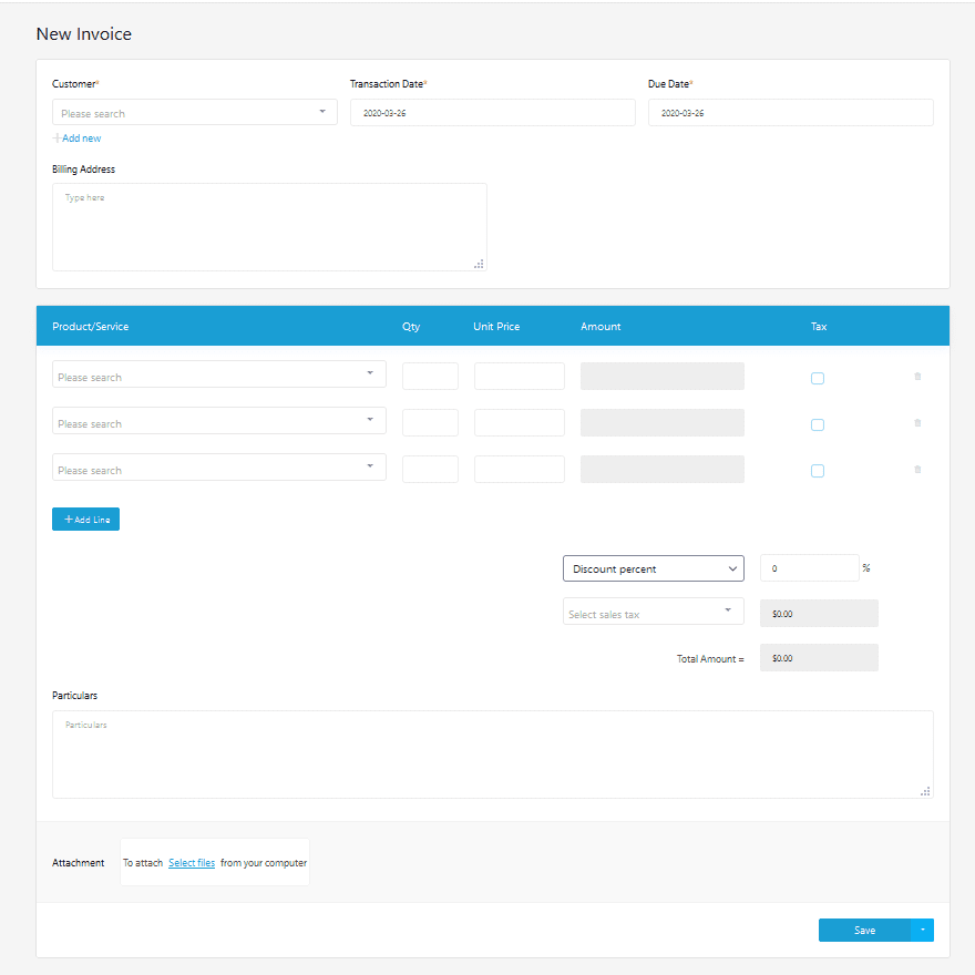 bookkeeping system