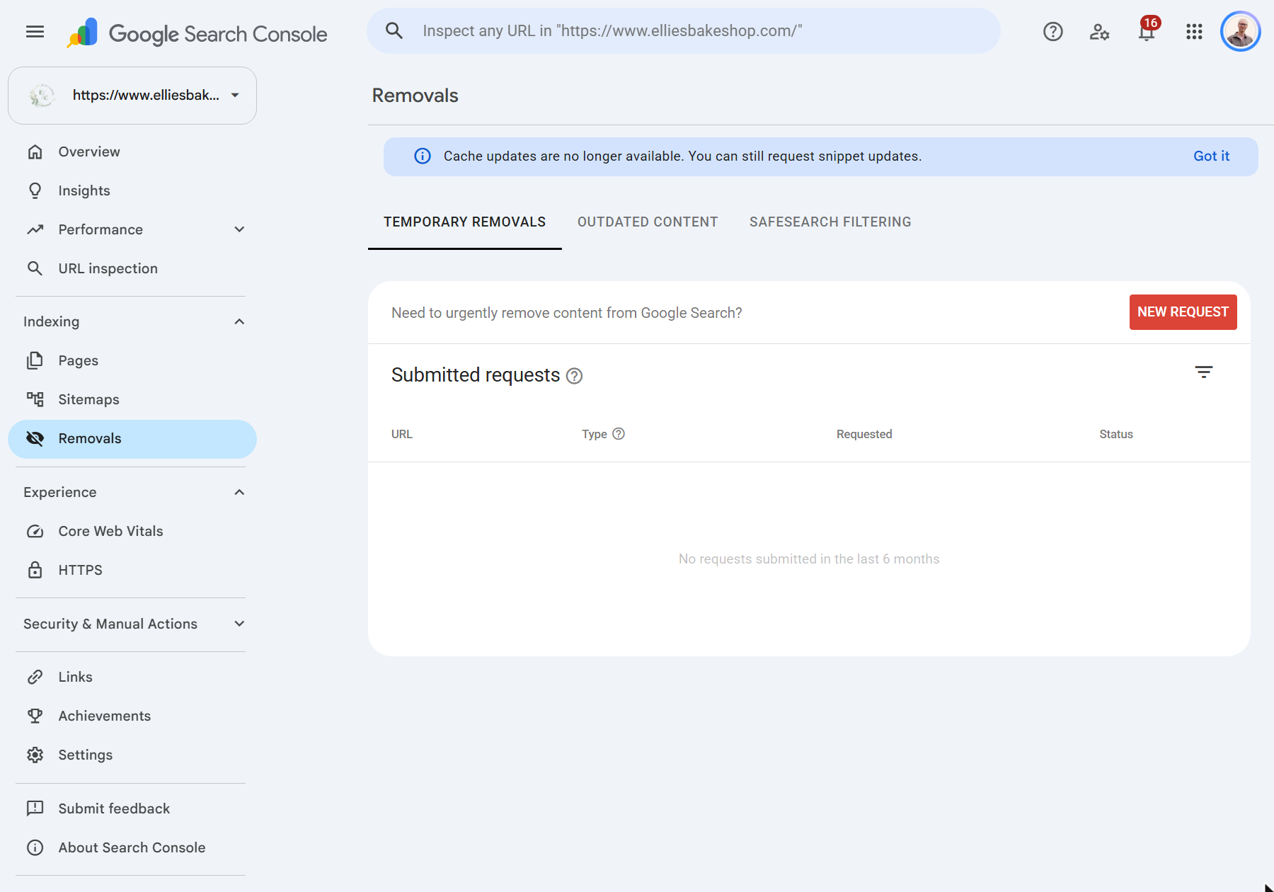 The Experience and Enhancements groups in the sidebar