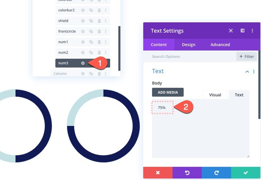 animated circle counters on scroll