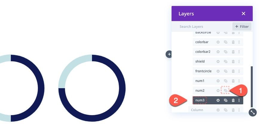 animated circle counters on scroll