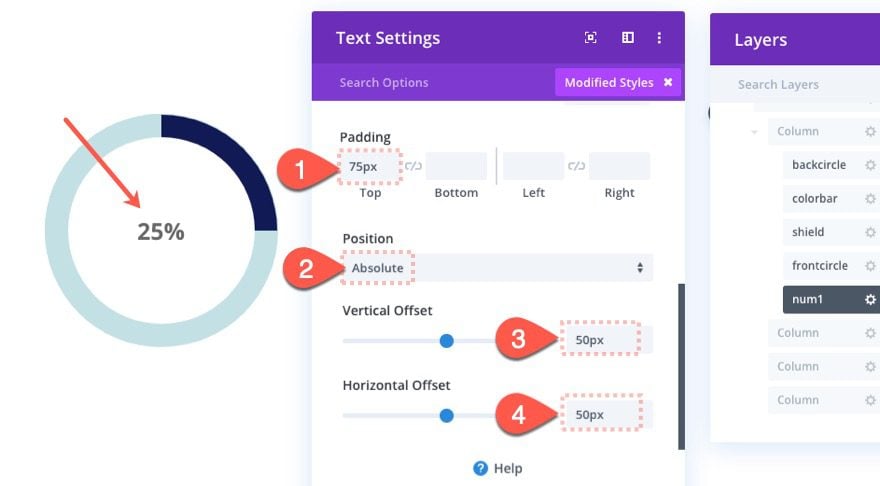 animated circle counters on scroll