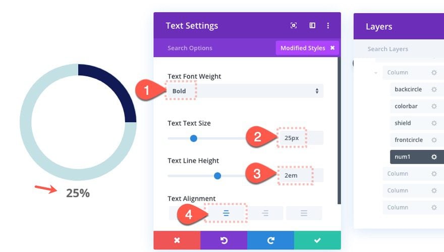 animated circle counters on scroll