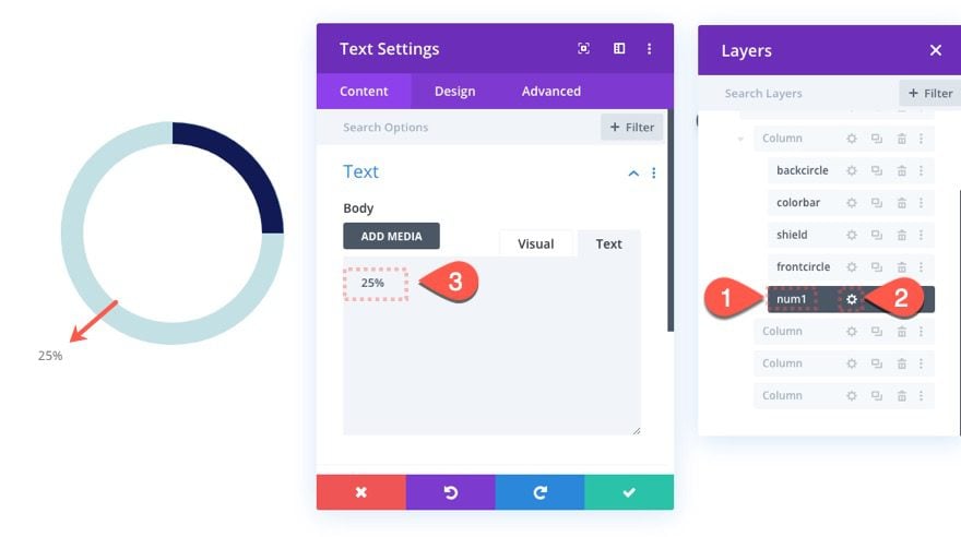 animated circle counters on scroll