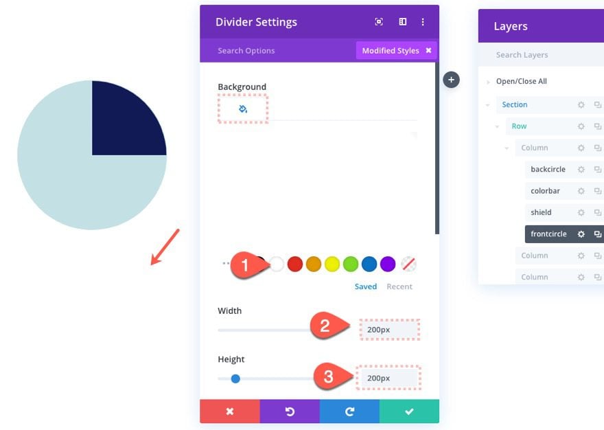 animated circle counters on scroll