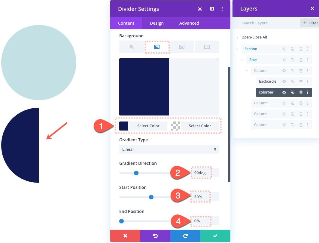 animated circle counters on scroll