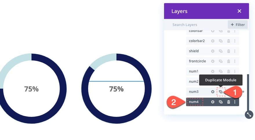 animated circle counters on scroll