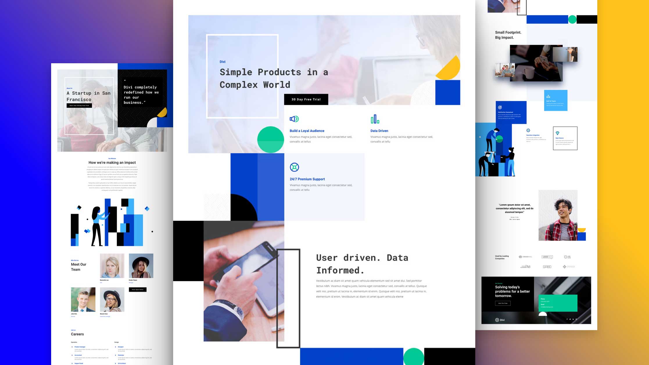 Get a FREE Startup Layout Pack for Divi