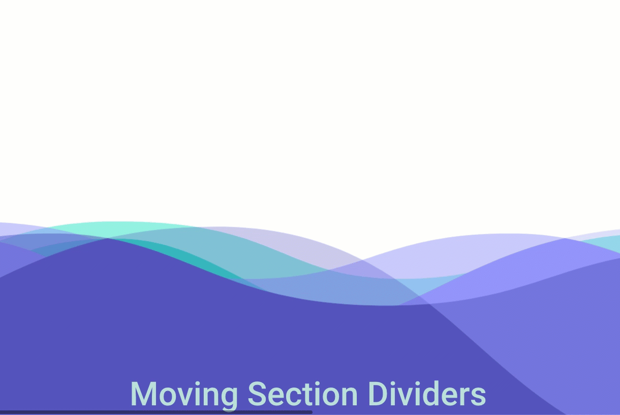 divi section divider scroll effects