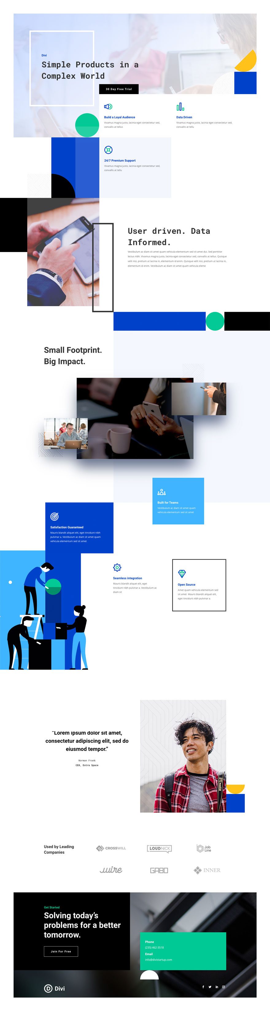 Divi Startup Layout Pack