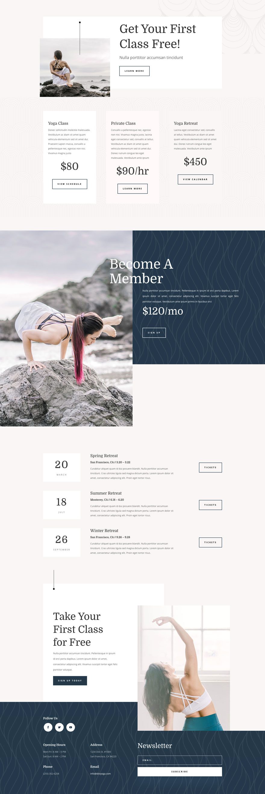 Get a FREE Yoga Instructor Layout Pack for Divi 1