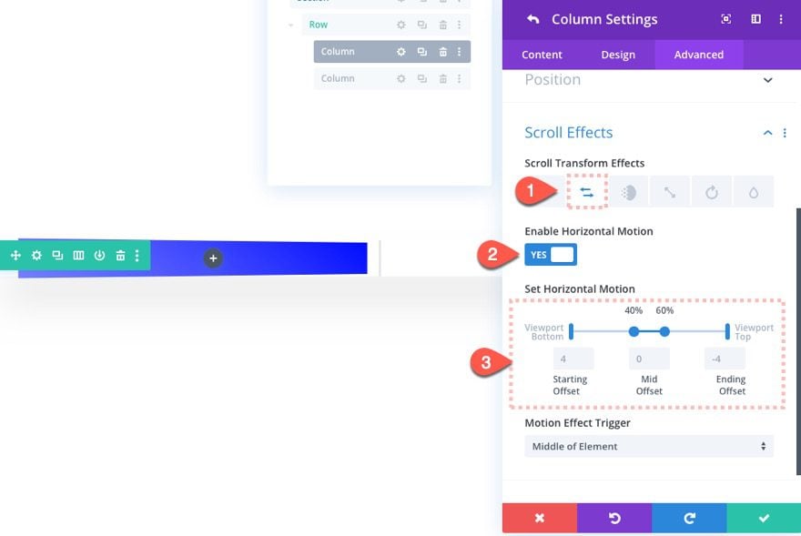 3d motion scroll effects