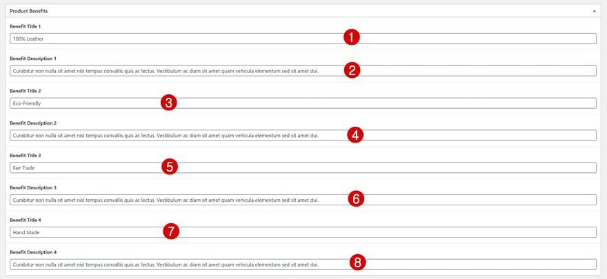 product benefit grid