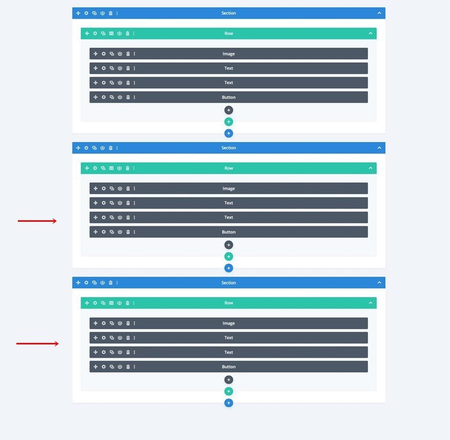 absolute positioned image modules