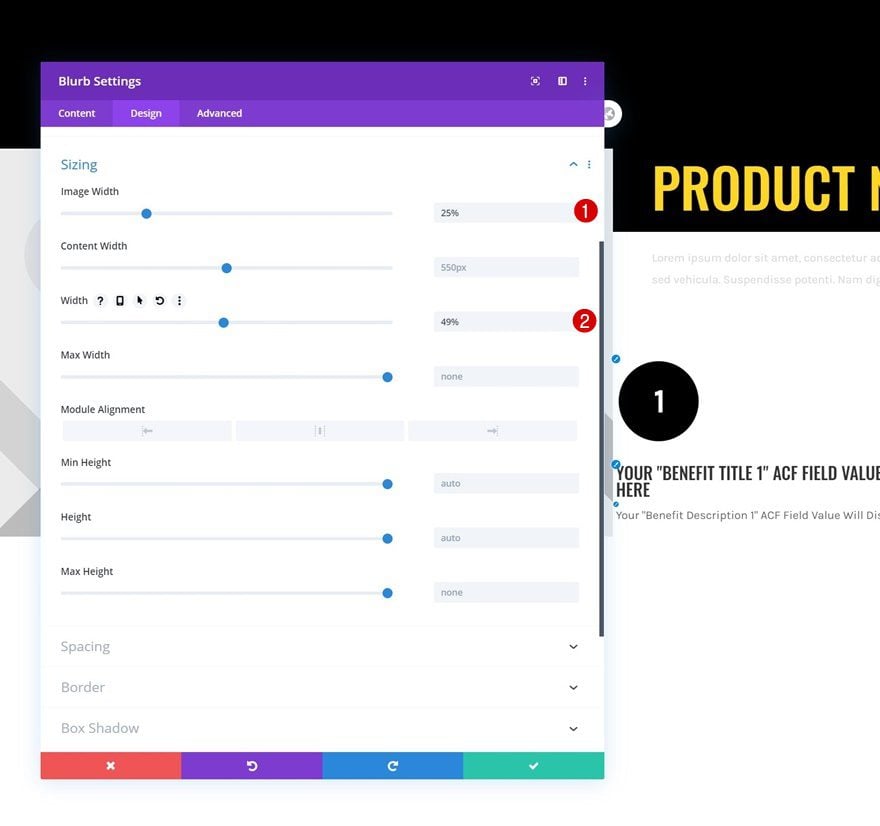 product benefit grid