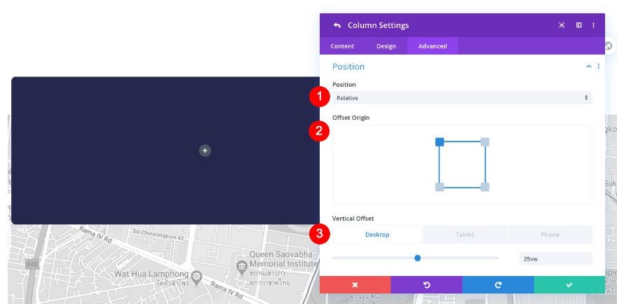 floating contact section