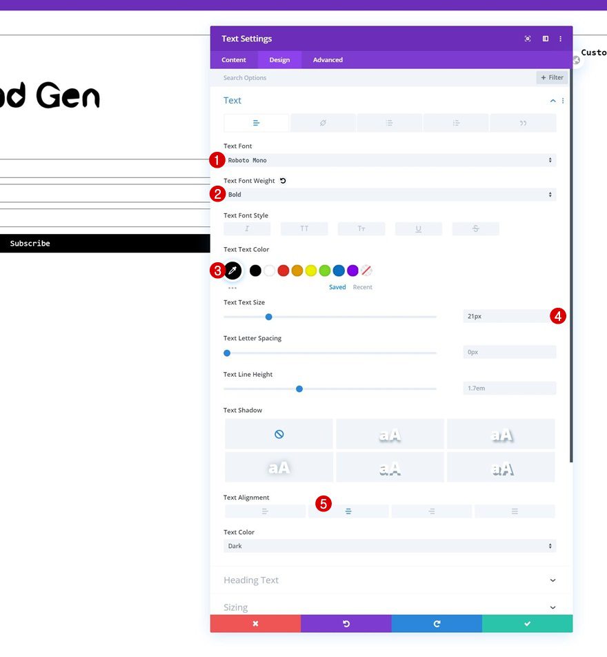 minimal header footer combo