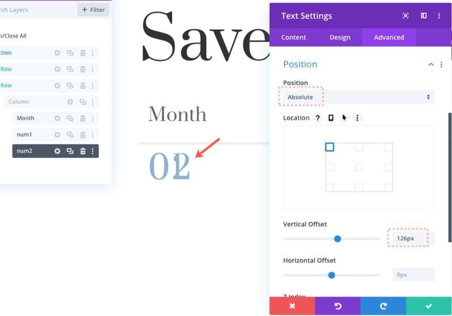 divi scroll animated number counters