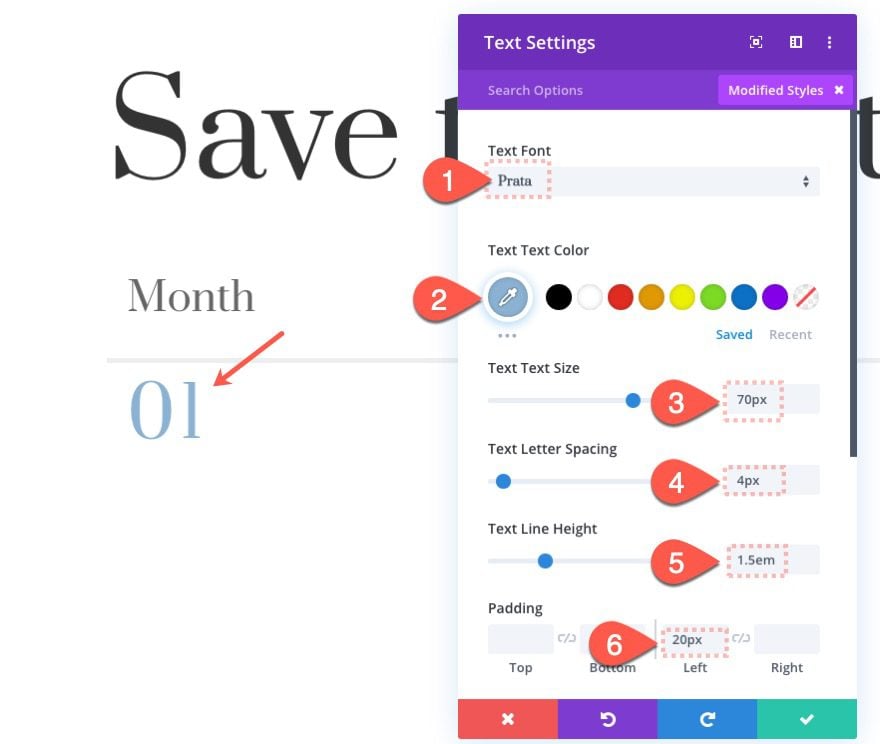 divi scroll animated number counters