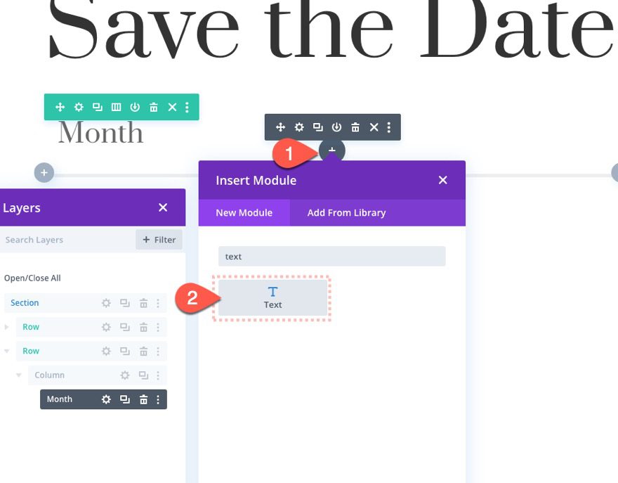 divi scroll animated number counters