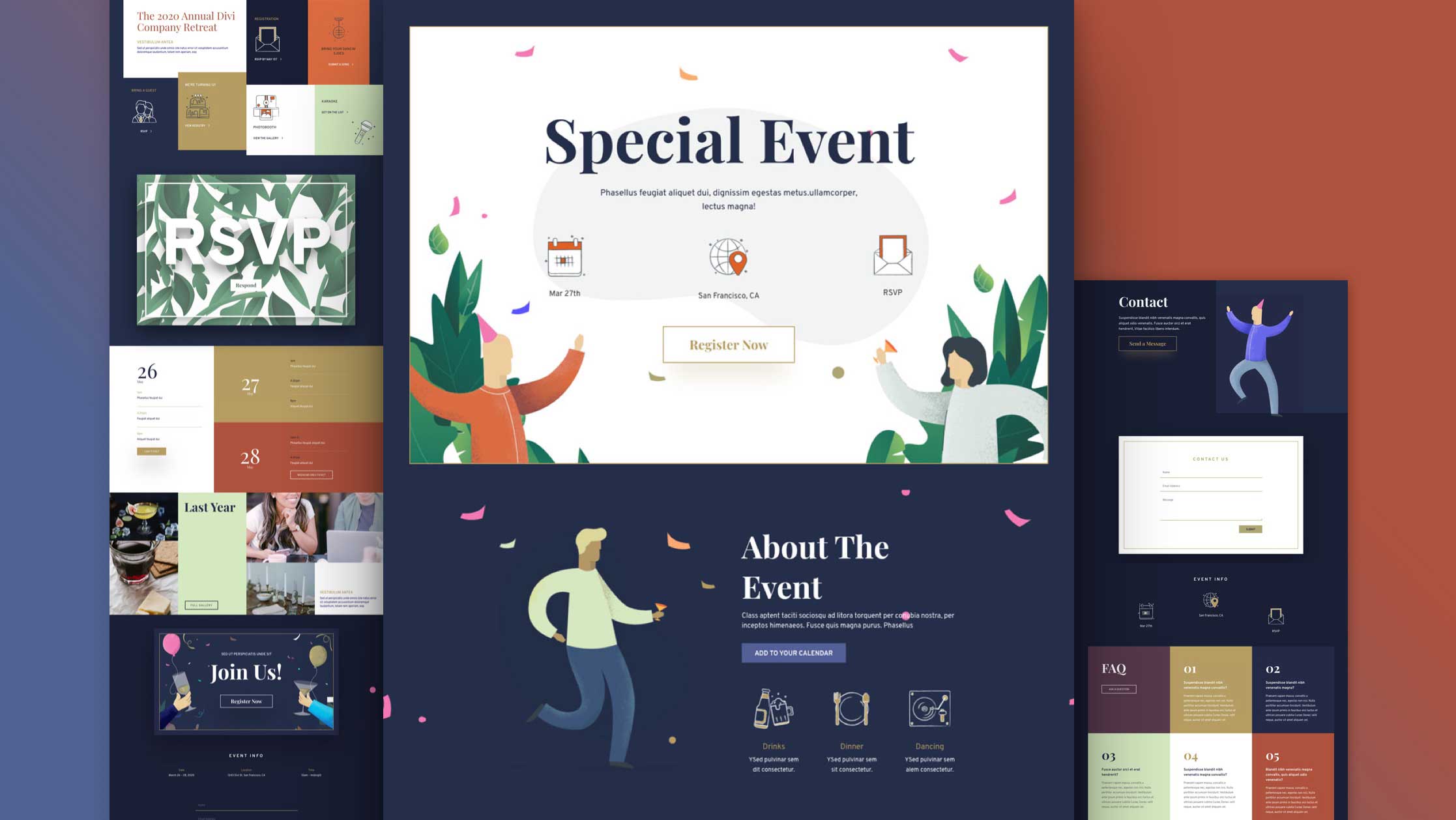 Get a FREE Event Layout Pack for Divi